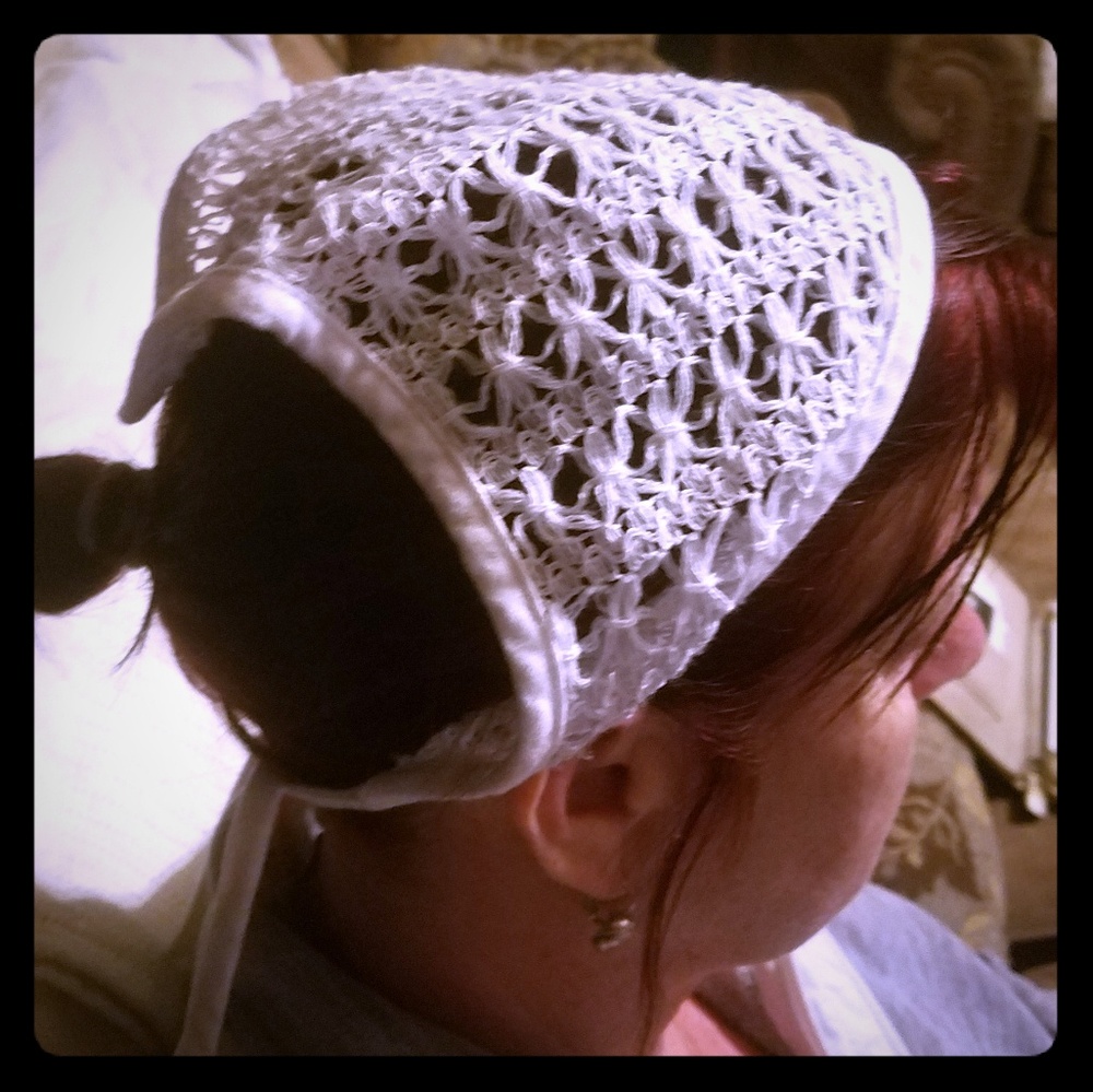 Lacy Crochet Bandana